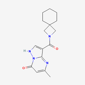 molecular formula C16H20N4O2 B7437488 3-(2-azaspiro[3.5]nonane-2-carbonyl)-5-methyl-1H-pyrazolo[1,5-a]pyrimidin-7-one 