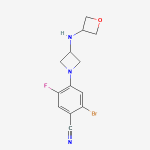 2-Bromo-5-fluoro-4-[3-(oxetan-3-ylamino)azetidin-1-yl]benzonitrile