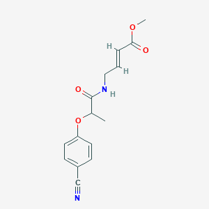 methyl (E)-4-[2-(4-cyanophenoxy)propanoylamino]but-2-enoate