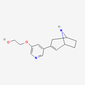 molecular formula C14H18N2O2 B7437694 2-[5-(8-Azabicyclo[3.2.1]oct-2-en-3-yl)pyridin-3-yl]oxyethanol 