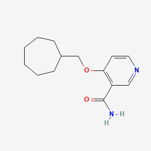 4-(Cycloheptylmethoxy)pyridine-3-carboxamide