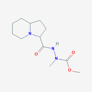 molecular formula C12H21N3O3 B7437889 methyl N-(1,2,3,5,6,7,8,8a-octahydroindolizine-3-carbonylamino)-N-methylcarbamate 