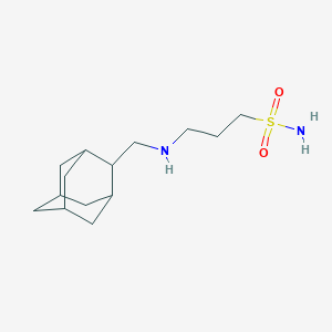 molecular formula C14H26N2O2S B7437949 3-(2-Adamantylmethylamino)propane-1-sulfonamide 