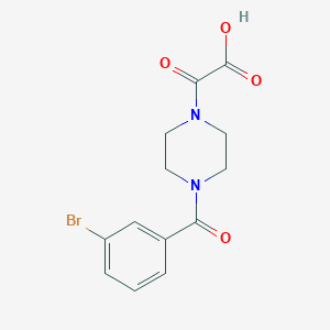 molecular formula C13H13BrN2O4 B7438070 2-[4-(3-Bromobenzoyl)piperazin-1-yl]-2-oxoacetic acid 