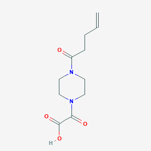 molecular formula C11H16N2O4 B7438085 2-Oxo-2-(4-pent-4-enoylpiperazin-1-yl)acetic acid 