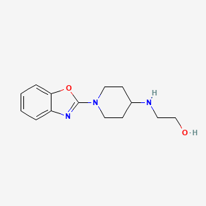 molecular formula C14H19N3O2 B7438095 2-[[1-(1,3-Benzoxazol-2-yl)piperidin-4-yl]amino]ethanol 