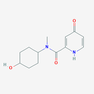 molecular formula C13H18N2O3 B7438104 N-(4-hydroxycyclohexyl)-N-methyl-4-oxo-1H-pyridine-2-carboxamide 