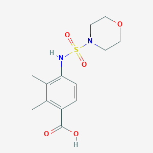 molecular formula C13H18N2O5S B7438132 2,3-Dimethyl-4-(morpholin-4-ylsulfonylamino)benzoic acid 