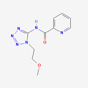 molecular formula C10H12N6O2 B7438171 N-[1-(2-methoxyethyl)tetrazol-5-yl]pyridine-2-carboxamide 