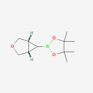 molecular formula C11H19BO3 B7438180 4,4,5,5-tetramethyl-2-[(1R,5S,6R)-3-oxabicyclo[3.1.0]hexan-6-yl]-1,3,2-dioxaborolane 