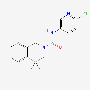 N-(6-chloropyridin-3-yl)spiro[1,3-dihydroisoquinoline-4,1'-cyclopropane]-2-carboxamide