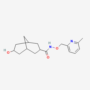 molecular formula C17H24N2O3 B7438561 7-hydroxy-N-[(6-methylpyridin-2-yl)methoxy]bicyclo[3.3.1]nonane-3-carboxamide 