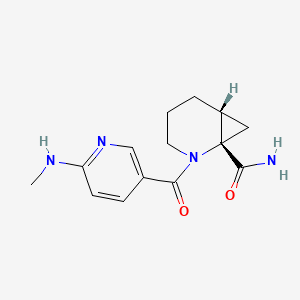 (1S,6R)-2-[6-(methylamino)pyridine-3-carbonyl]-2-azabicyclo[4.1.0]heptane-1-carboxamide