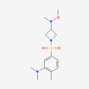 1-[3-(dimethylamino)-4-methylphenyl]sulfonyl-N-methoxy-N-methylazetidin-3-amine