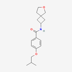 4-(2-methylpropoxy)-N-(6-oxaspiro[3.4]octan-2-yl)benzamide