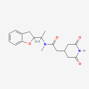 N-[1-(2,3-dihydro-1-benzofuran-2-yl)ethyl]-2-(2,6-dioxopiperidin-4-yl)-N-methylacetamide