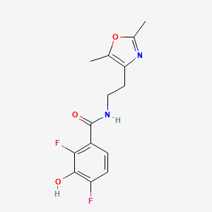 N-[2-(2,5-dimethyl-1,3-oxazol-4-yl)ethyl]-2,4-difluoro-3-hydroxybenzamide