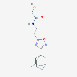 N-[2-[3-(1-adamantyl)-1,2,4-oxadiazol-5-yl]ethyl]-2-hydroxyacetamide