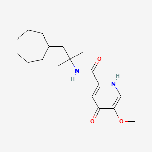 N-(1-cycloheptyl-2-methylpropan-2-yl)-5-methoxy-4-oxo-1H-pyridine-2-carboxamide