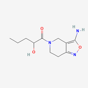 molecular formula C11H17N3O3 B7439161 1-(3-amino-6,7-dihydro-4H-[1,2]oxazolo[4,3-c]pyridin-5-yl)-2-hydroxypentan-1-one 