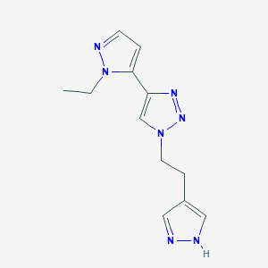 4-(2-ethylpyrazol-3-yl)-1-[2-(1H-pyrazol-4-yl)ethyl]triazole