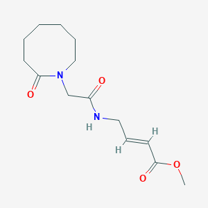 methyl (E)-4-[[2-(2-oxoazocan-1-yl)acetyl]amino]but-2-enoate