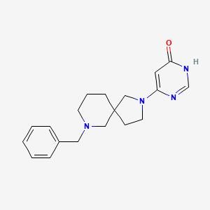 molecular formula C19H24N4O B7439453 4-(9-benzyl-2,9-diazaspiro[4.5]decan-2-yl)-1H-pyrimidin-6-one 
