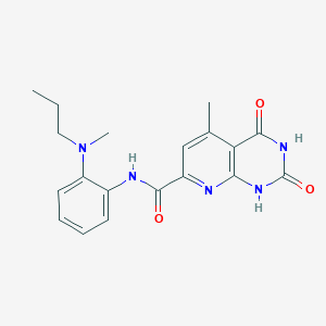 5-methyl-N-[2-[methyl(propyl)amino]phenyl]-2,4-dioxo-1H-pyrido[2,3-d]pyrimidine-7-carboxamide