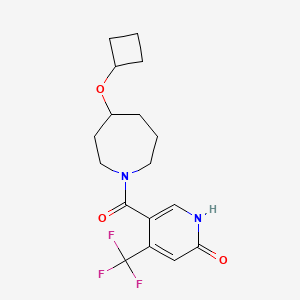 5-(4-cyclobutyloxyazepane-1-carbonyl)-4-(trifluoromethyl)-1H-pyridin-2-one