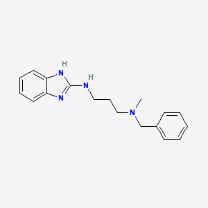 molecular formula C18H22N4 B7440127 N-(1H-benzimidazol-2-yl)-N'-benzyl-N'-methylpropane-1,3-diamine 