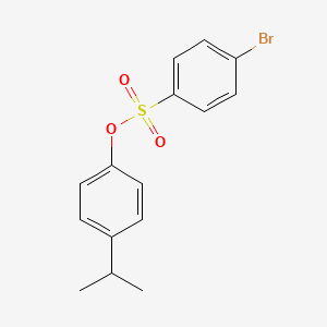 molecular formula C15H15BrO3S B7440151 (4-Propan-2-ylphenyl) 4-bromobenzenesulfonate 