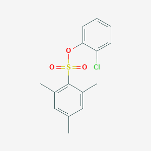 molecular formula C15H15ClO3S B7440152 (2-氯苯基) 2,4,6-三甲基苯磺酸酯 
