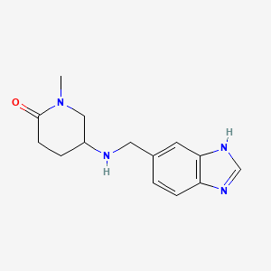 5-(3H-benzimidazol-5-ylmethylamino)-1-methylpiperidin-2-one