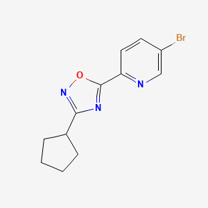5-(5-Bromopyridin-2-yl)-3-cyclopentyl-1,2,4-oxadiazole