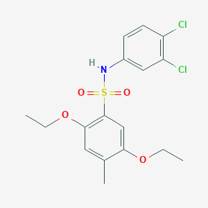 N-(3,4-dichlorophenyl)-2,5-diethoxy-4-methylbenzenesulfonamide