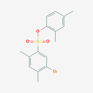 molecular formula C16H17BrO3S B7440457 (2,4-Dimethylphenyl) 5-bromo-2,4-dimethylbenzenesulfonate 