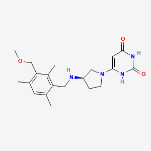 6-[(3R)-3-[[3-(methoxymethyl)-2,4,6-trimethylphenyl]methylamino]pyrrolidin-1-yl]-1H-pyrimidine-2,4-dione