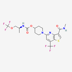 molecular formula C20H22F6N4O4S B7440795 Ugt8-IN-1 