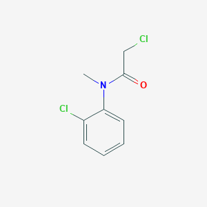 molecular formula C9H9Cl2NO B7440867 2-chloro-N-(2-chlorophenyl)-N-methylacetamide 
