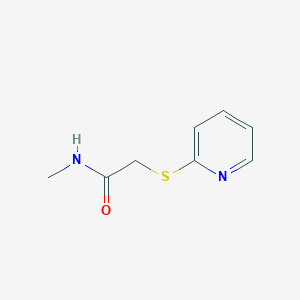 molecular formula C8H10N2OS B7440876 N-methyl-2-(pyridin-2-ylsulfanyl)acetamide 