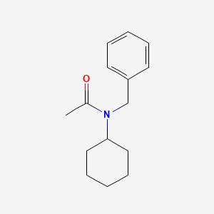 molecular formula C15H21NO B7440883 N-Benzyl-N-cyclohexylacetamide 