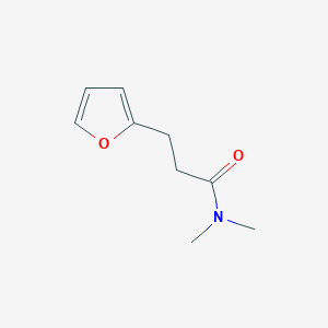 molecular formula C9H13NO2 B7440884 Furan, 2-CH2CH2CONMe2 