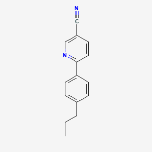 molecular formula C15H14N2 B7440894 6-(4-Propylphenyl)pyridine-3-carbonitrile 