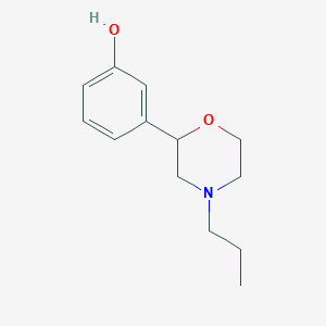 molecular formula C13H19NO2 B7440897 3-(4-丙基吗啉-2-基)苯酚 