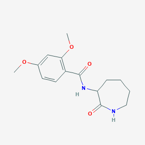 molecular formula C15H20N2O4 B7440922 2,4-dimethoxy-N-(2-oxoazepan-3-yl)benzamide 