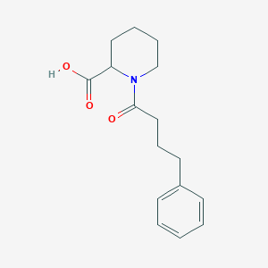 1-(4-Phenylbutanoyl)piperidine-2-carboxylic acid