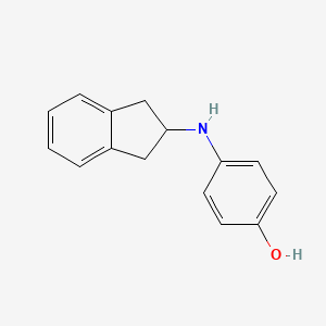 molecular formula C15H15NO B7440940 4-(2,3-dihydro-1H-inden-2-ylamino)phenol 