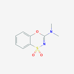 molecular formula C9H10N2O3S B7440980 3-(Dimethylamino)-4,1,2-benzoxathiazine 1,1-dioxide 