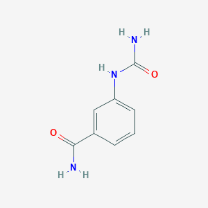 molecular formula C8H9N3O2 B7441011 3-Ureidobenzamide 