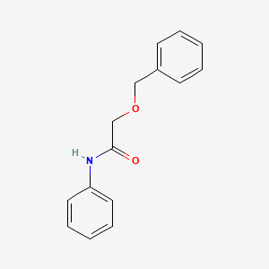 molecular formula C15H15NO2 B7441046 N-phenyl-2-phenylmethoxyacetamide 